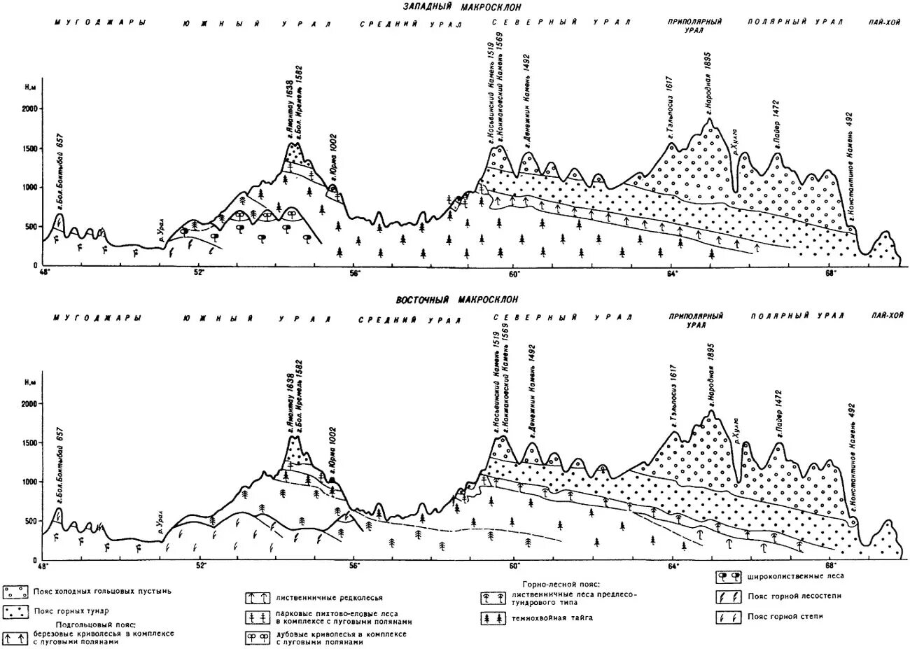 Высотная поясность Западного и восточного склона Урала. Высотная поясность уральских гор схема. Высотная поясность восточного склона Урала. Схема высотных поясов Западного склона Урала.