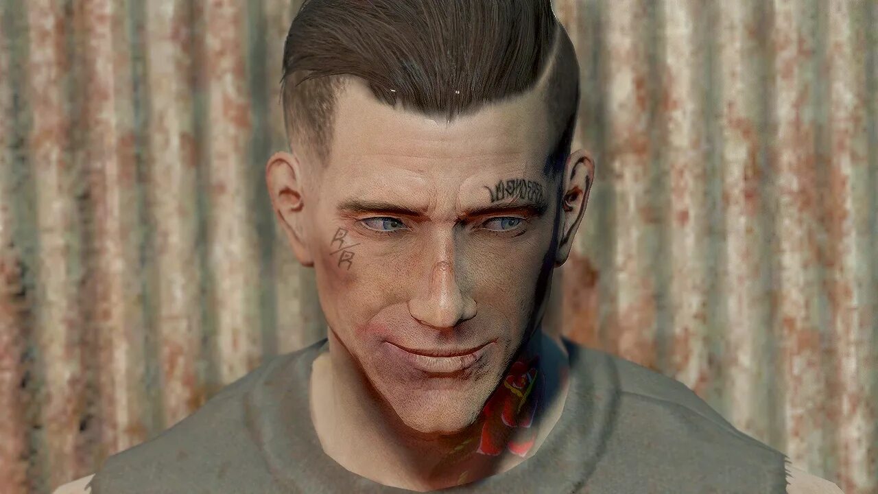 Fallout 4 мод лица. Фоллаут 4 табуированные татуировки. гитлер fallout 4.