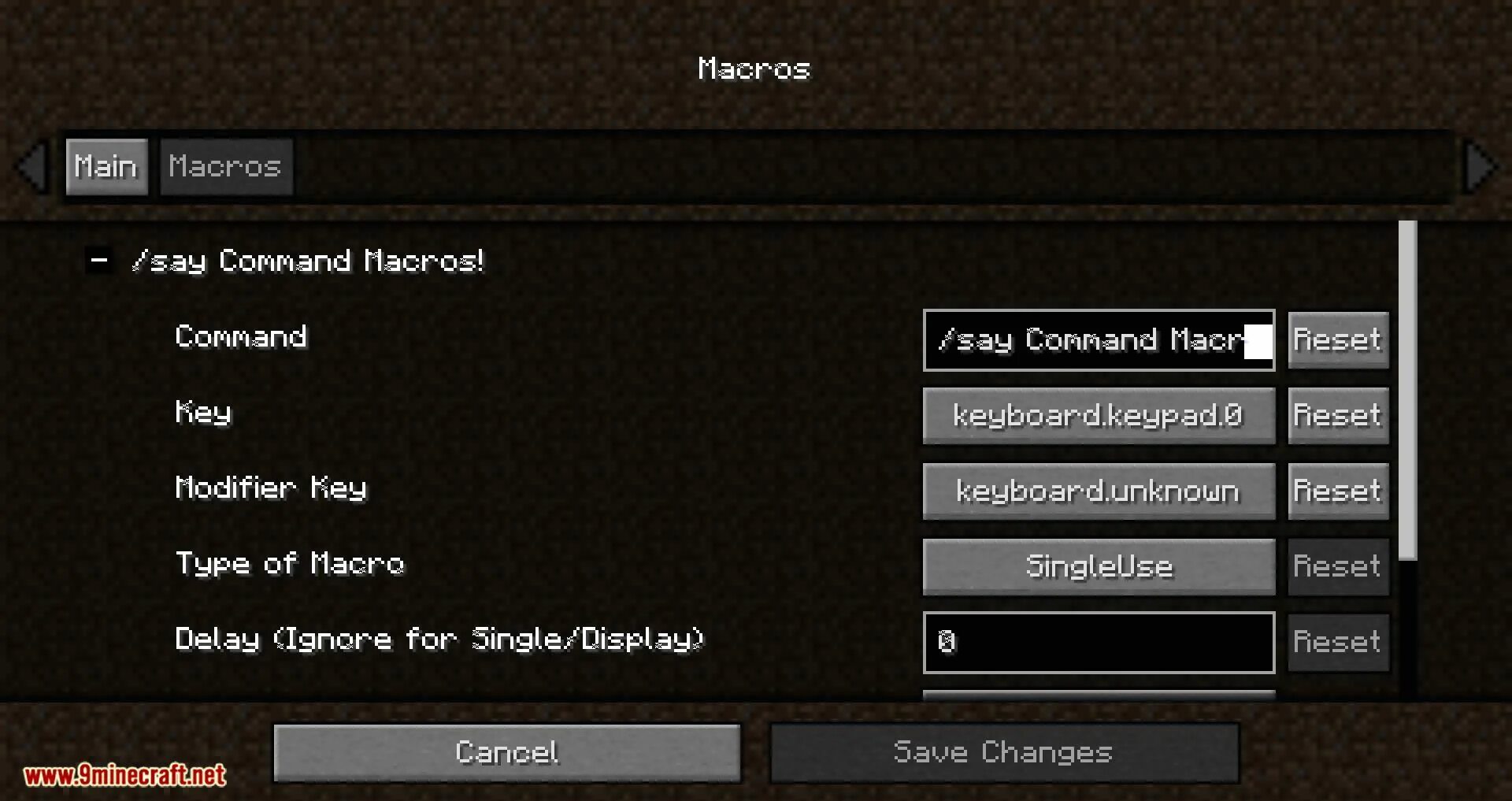 Keybinding 1.19 4