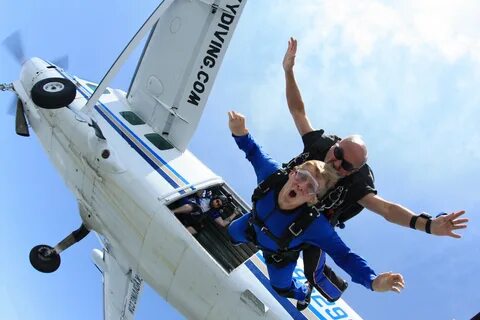 He s crazy skydiving