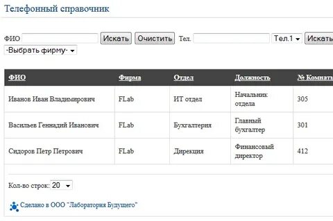 Справочник телефонов автовокзала