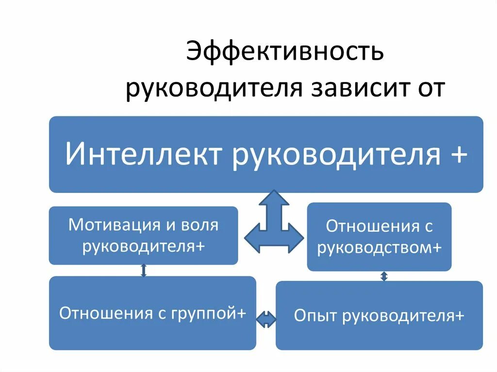 Руководитель эффективная деятельность