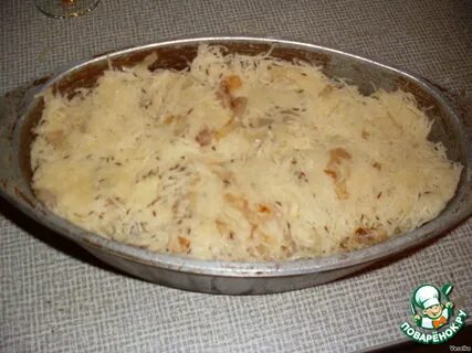 Картофельная бабка с мясом в духовке