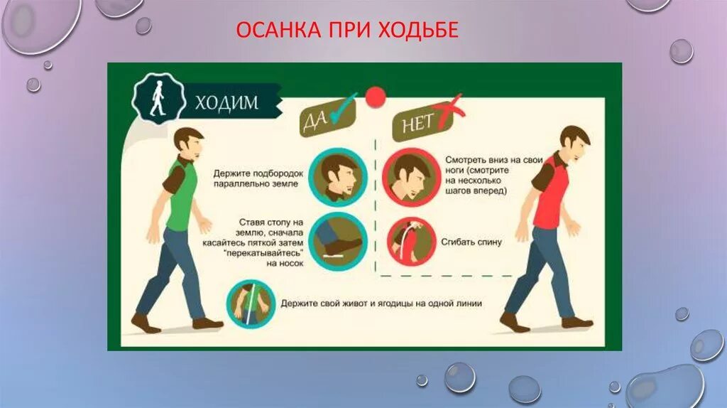 Как держать осанку