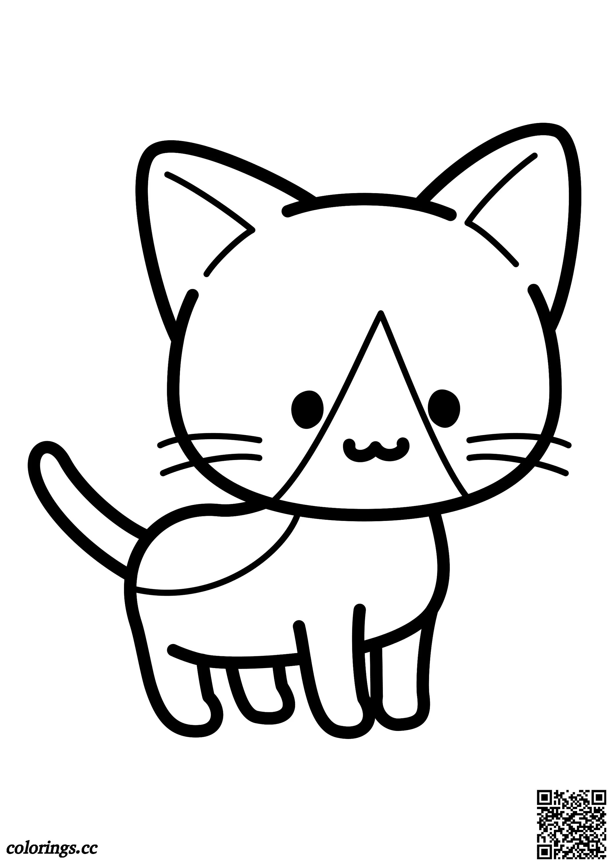 Раскраска кошечка с сердечком. Котики. Раскраска котик легкая. Раскраска кот. Маленькие рисунки.