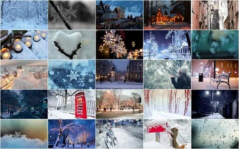 Winter collage