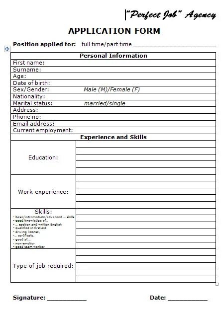 Applying forms