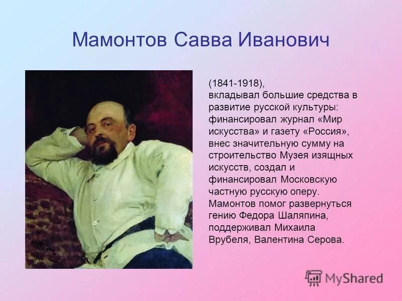 Сообщение на тему современные меценаты