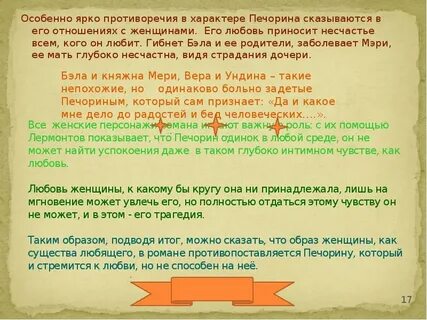 Сочинение по литературе характеристика печорина