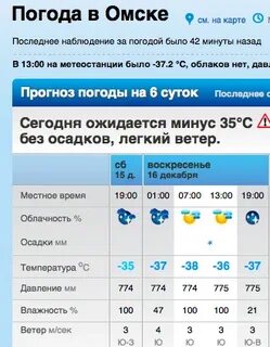 Погода в омске время