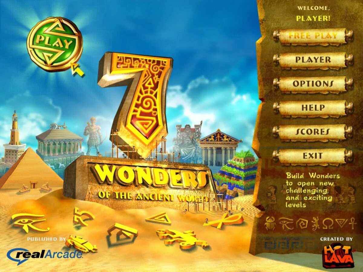 7 Wonders игра. 7 Чудес света игра. Компьютерная игра семь чудес света. Пирамида египет играть