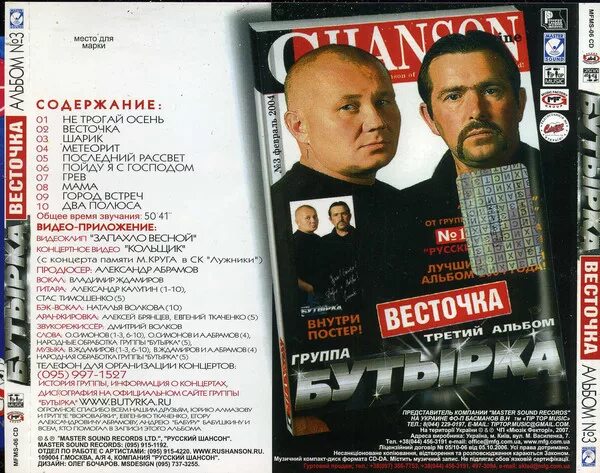 Песни бутырки ремикс. Бутырка третий альбом диск. Бутырка 2004. Бутырка весточка альбом. Компакт диск бутырка.