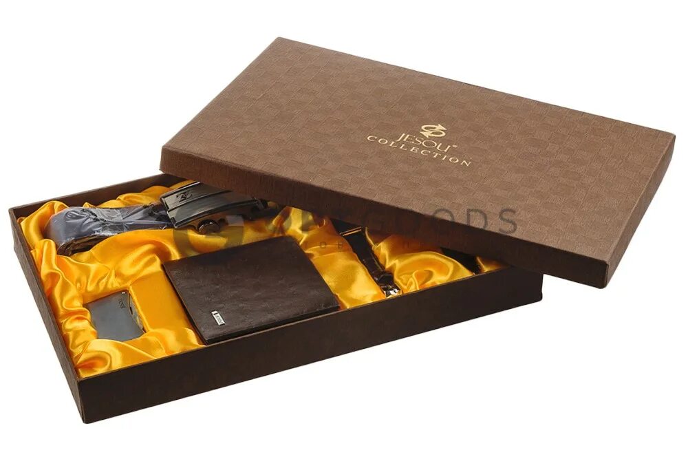 Подарочный набор аксессуаров. Jesou. набор jesou. кошелек jesou. кошелек jesou мужские.