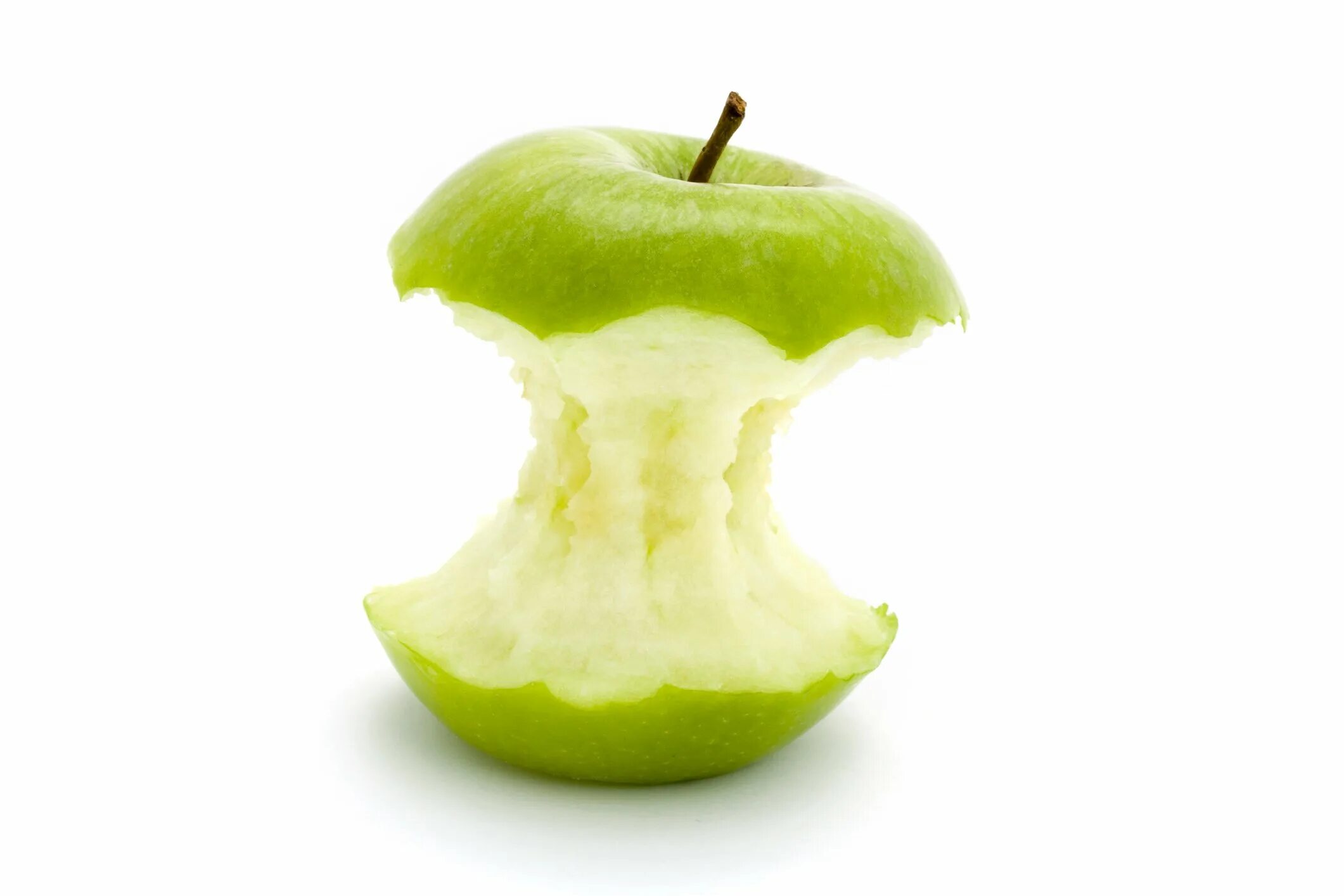 Обгрызенное яблоко как правильно. Яблоко. Огрызок яблока на белом фоне. Огрызок Apple. Огрызок от яблока.