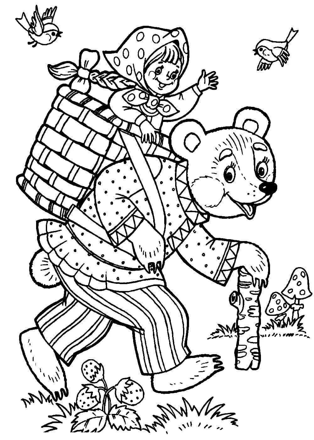 Сказка Маша и медведь раскраска для малышей. Маша и медведь сказка raskraska. Маша из сказки Маша и медведь раскраска для детей. Раскраски для детей из русских народных сказок. Картинки из сказок раскраски