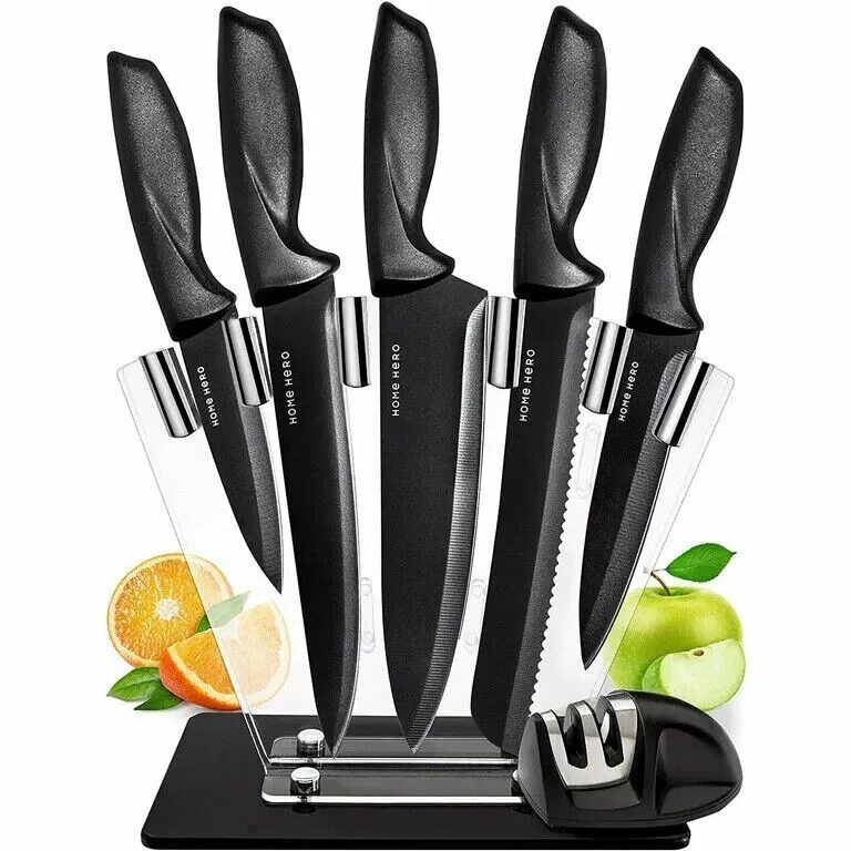 Нож кухонный черный. Нож кухонный “Stainless Steel” 2386. Набор ножей Книфе сет. Ножи Kitchen Knife Set. Stainless Steel набор ножей 6 шт Eco.