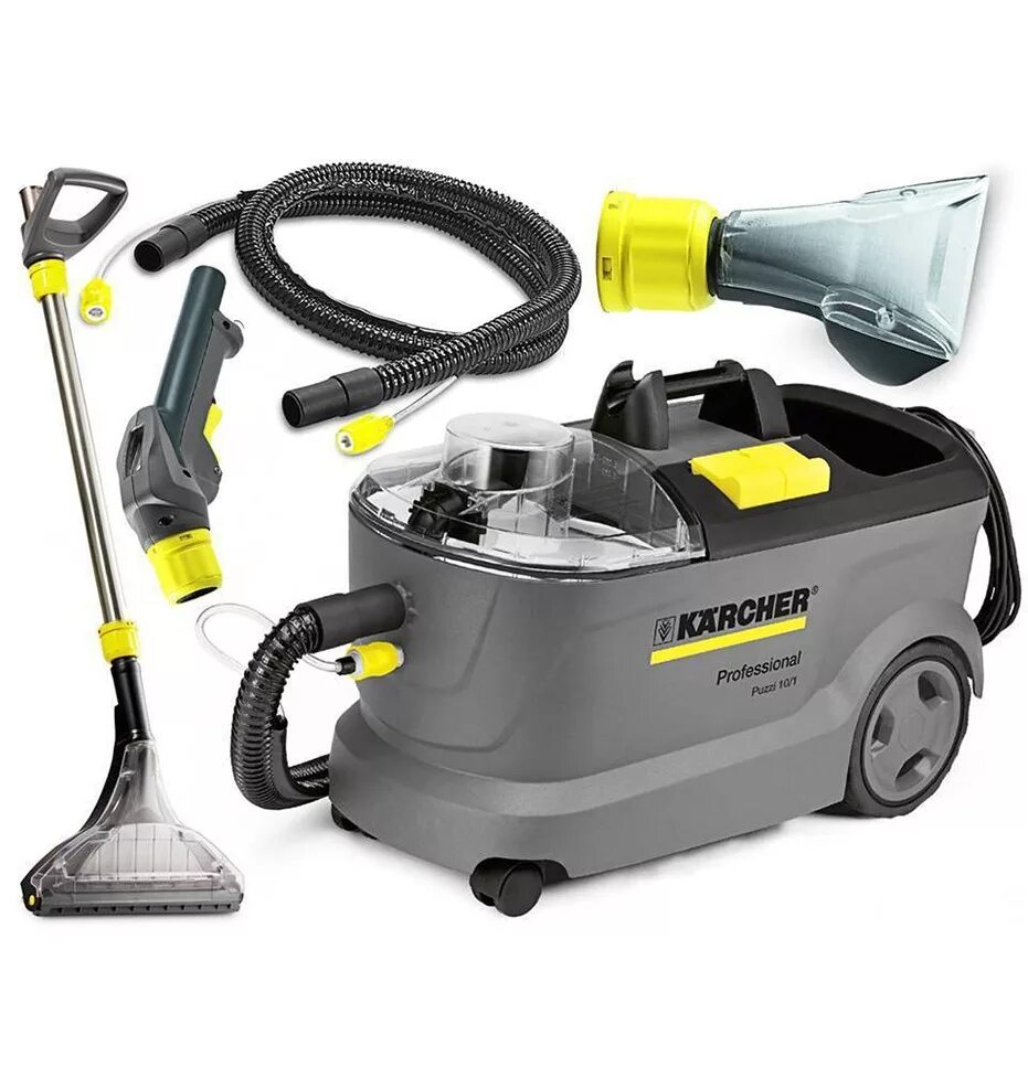 Керхер для мебели. Моющий пылесос Karcher Puzzi 10/1 (1.100-130.0). Моющий пылесос Karcher Puzzi 10/1. Пылесос экстрактор Керхер. Экстрактор кёрхер для химчистки.