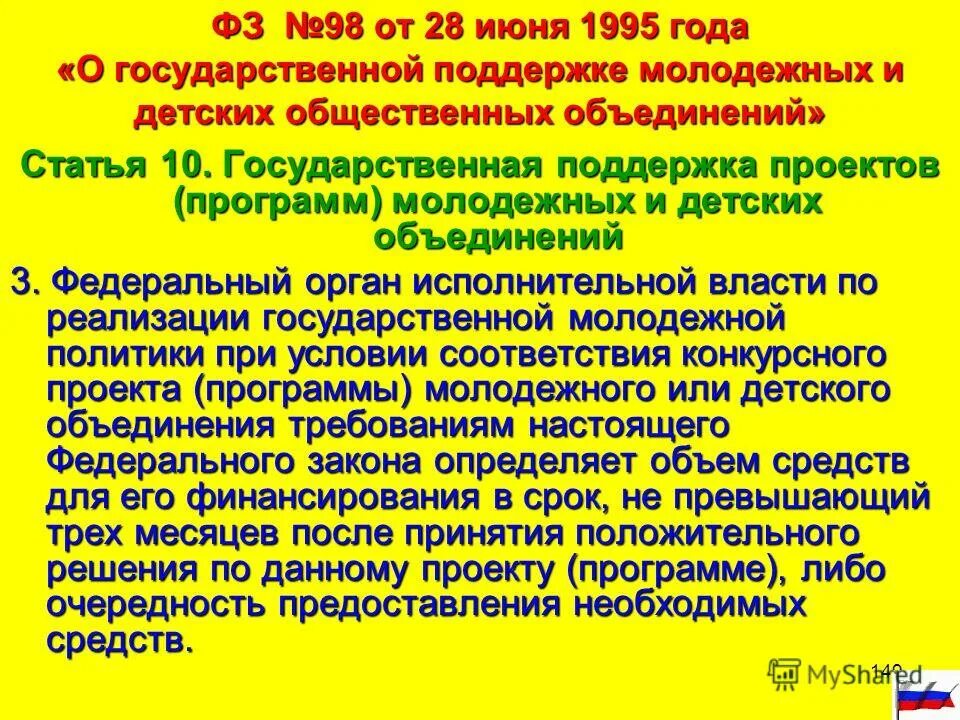 Меры поддержки молодежи в рф. Государственной поддержке молодежных и детских объединений. Государственная поддержка молодежных общественных объединений. Какие законы регулируют общественные объединения. Меры государственной поддержки молодежи.