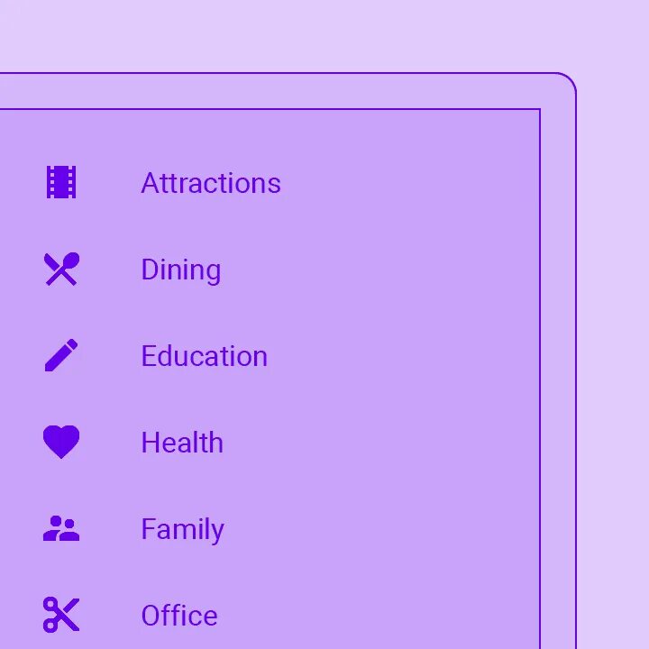 Scrolling widgets