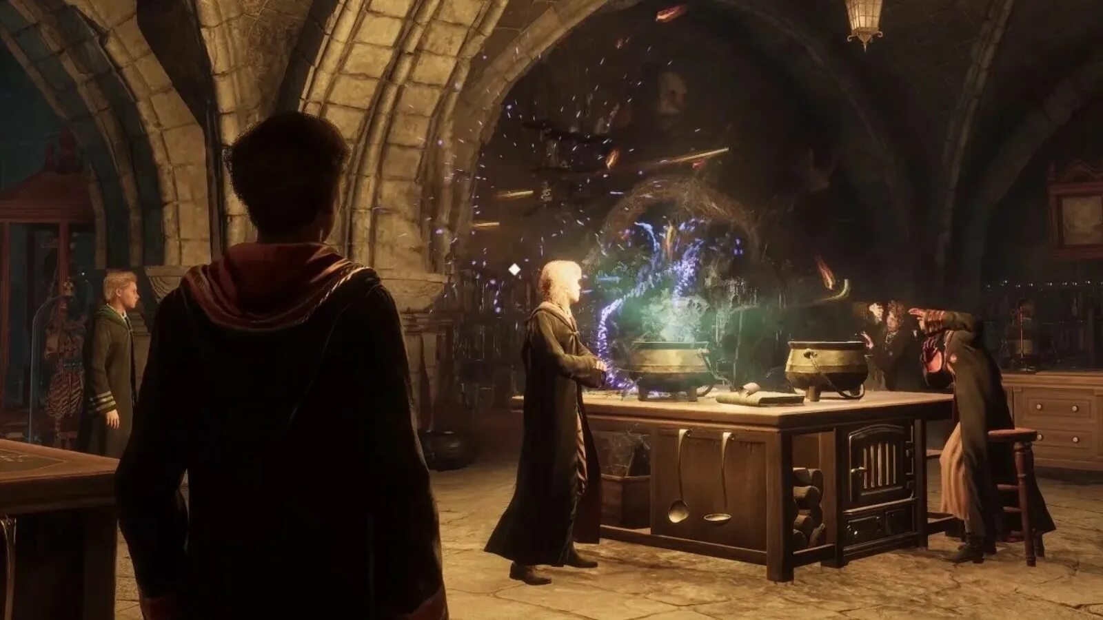 Игра плейстейшен 4 хогвартс. Зельеварение гарри поттер. hogwarts legacy геймплей. зельеварение гарри поттер игра. профессор шарп хогвартс.