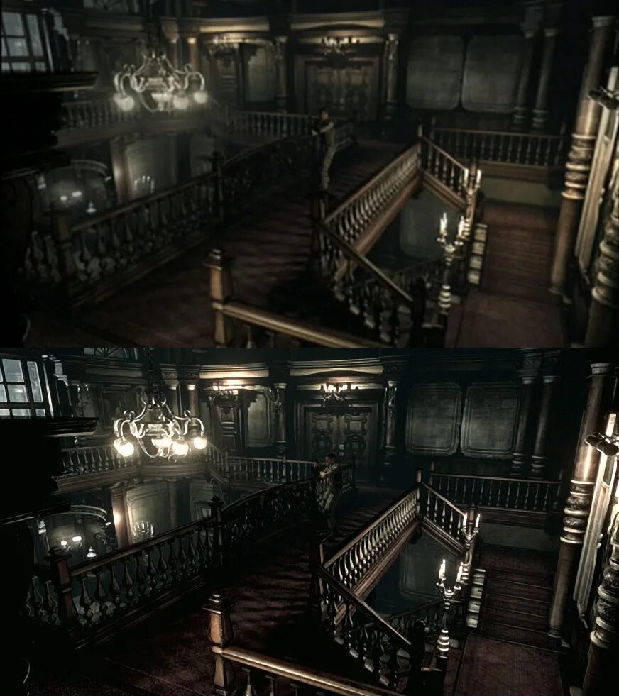 Resident Evil 1 Remastered. Resident Evil 1996 лестница.