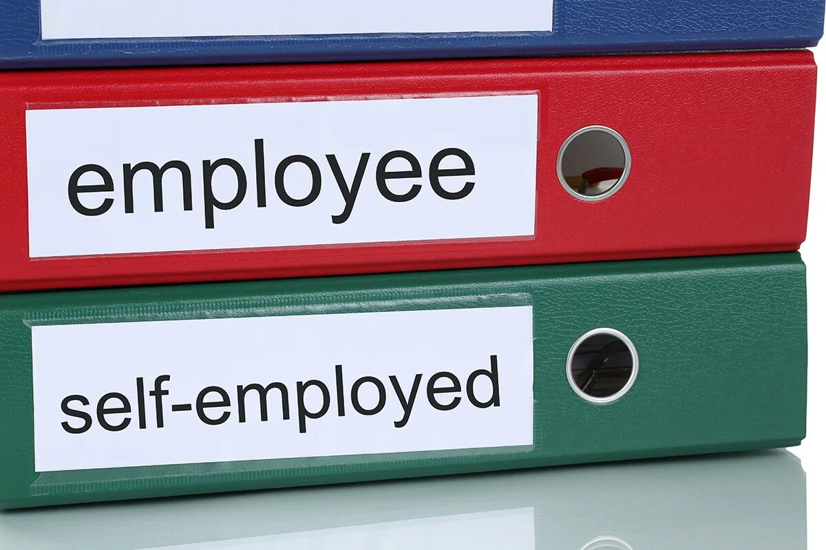 Self employee. Self employment. self employed. self-employment or working for a company.