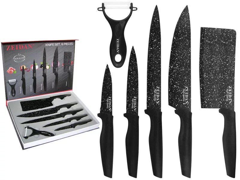 Ножи производителей стран. Набор кухонных ножей Zeidan 11 предметов. Набор ножей Zeidan z-3046 черный. LW-18010 набор ножей 6пр. Ножи "Zeidan" 6пр.z-3112.