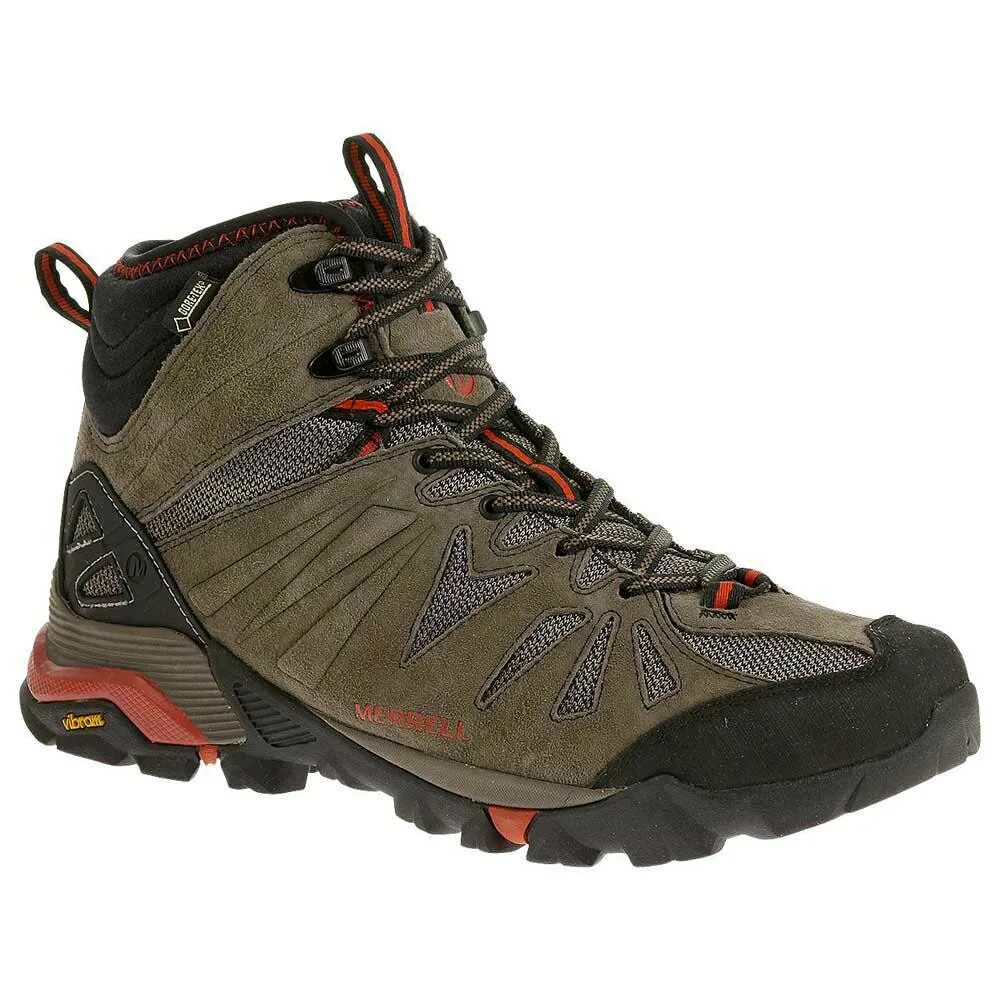 Треккинговые ботинки Merrell. Merrell Gore-Tex Vibram треккинговые ботинки. Merrell Boulder ботинки. Merrell Mid. Ботинки goretex