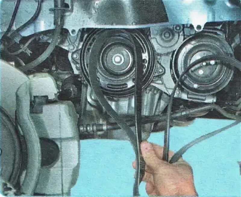 Шевроле авео как заменить ремень генератора Replacing accessory drive belts (Chevrolet Aveo T300 2012-2018: Power unit: Engi