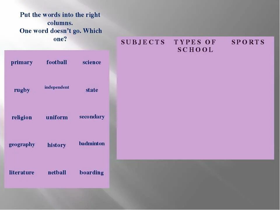 Put in the words перевод. Put the Words into. Put the Words in the right columns. -S -es -IES -ves. Put the Words into the columns. Put the Words in the right.