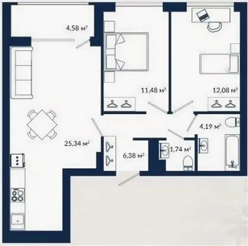 Студия, 29 м², 14/25 эт. на продажу в Екатеринбурге Купить квартиру Авито