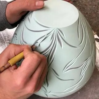 Ваза из гипса