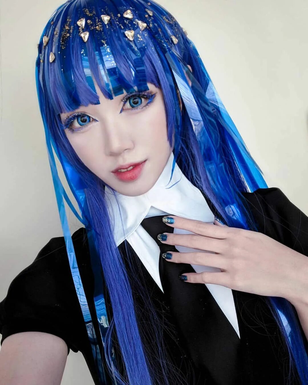 Косплей страны. Lazuli Lapis Houseki Cosplay. Страна самоцветов косплей. Косплей Самоцветы.