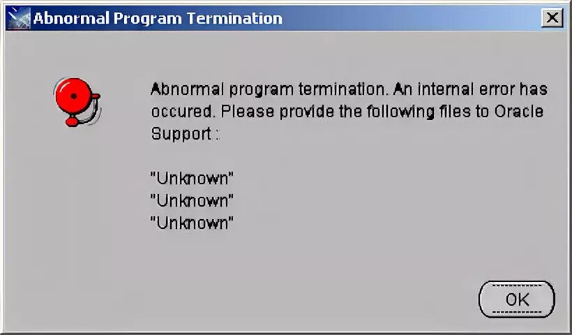 Program termination. Program termination