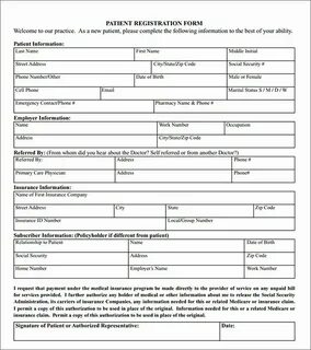 Patient form