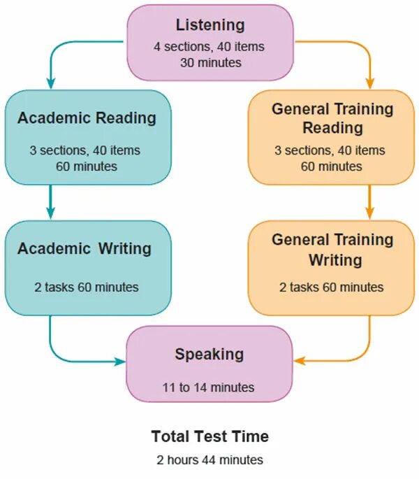 Section 1 reading. Структура экзамена IELTS. IELTS Test format. IELTS Academic and General Training. Структура IELTS by Section.