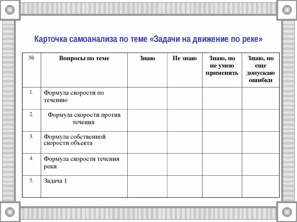 Задание банковским картам. Задачи на движение карточки. Карточки для самоанализа. Карточки с движениями. Карточка самоанализа урока.