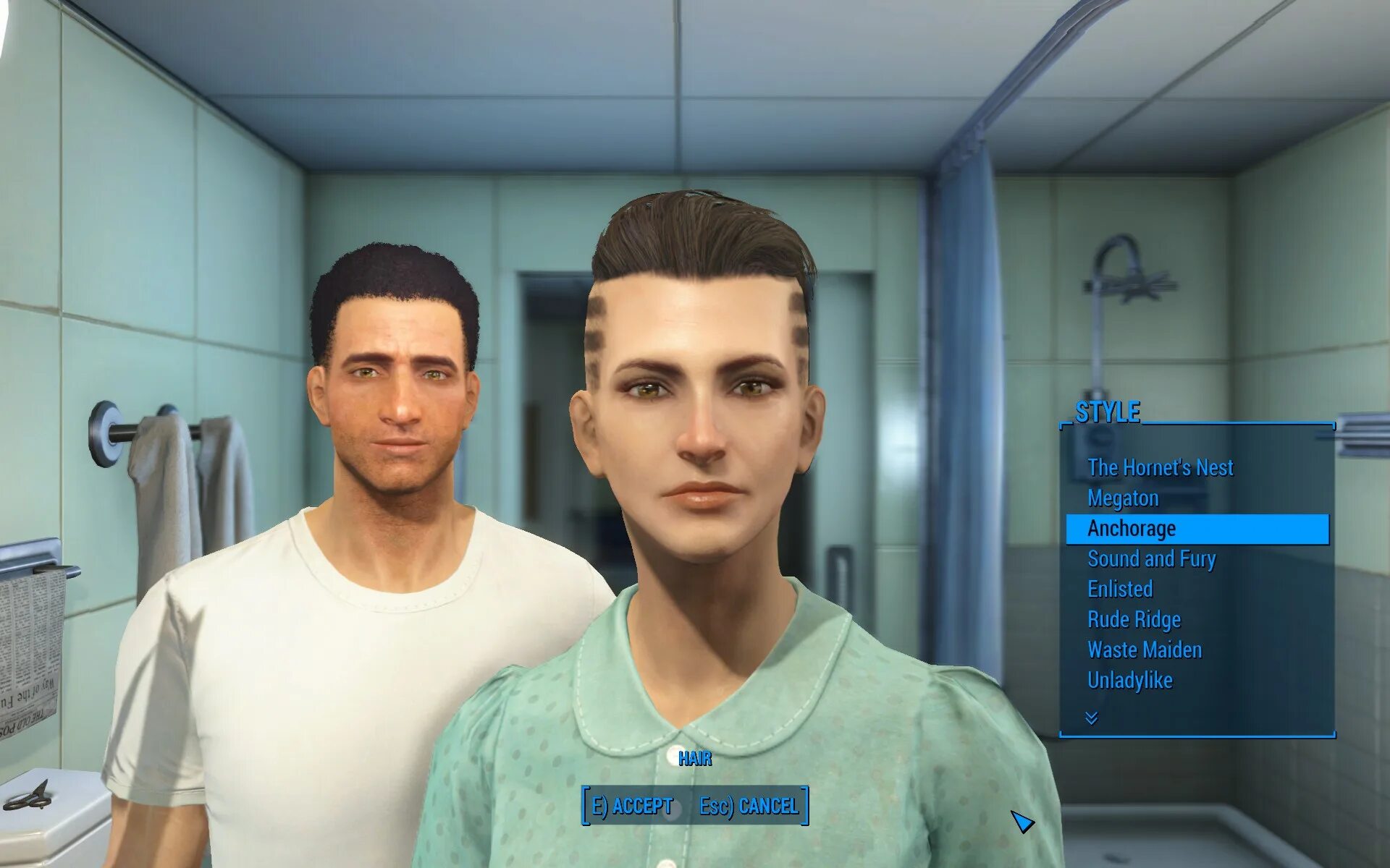 Фоллаут 4 мод журналы. Фоллаут 4 анкоридж прическа. стрижки fallout 4. фоллаут 4 прически. моды на фоллаут 4 прически.