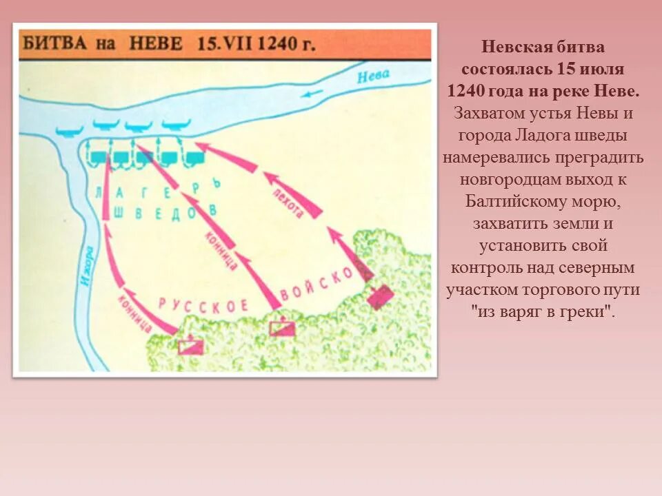 Какое событие произошло в 1240. Река Ижора Невская битва. 15 Июля 1240 года состоялась Невская битва..