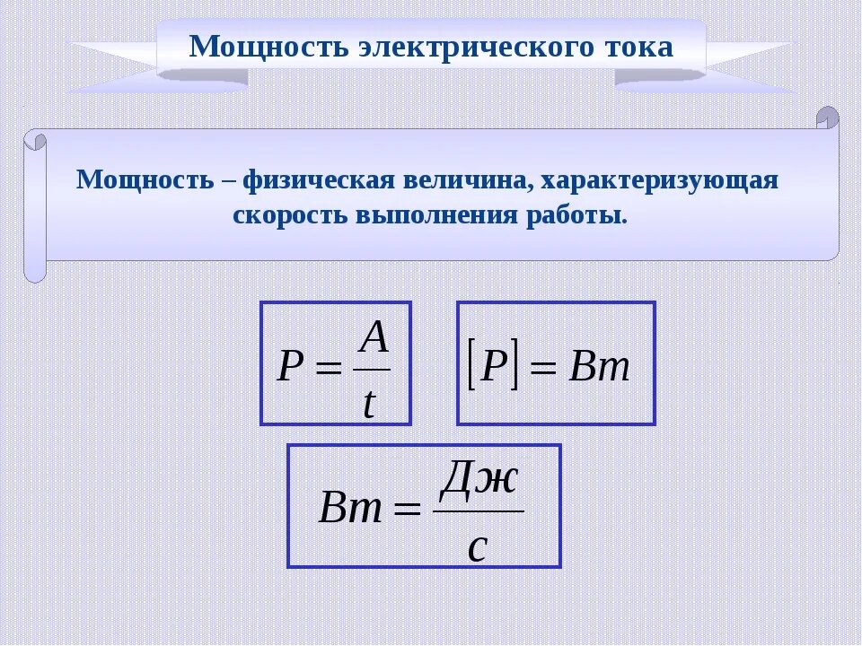 Мощность формула электричество. Формулы для расчета работы и мощности Эл. Тока. Формула вычисления мощности электрического тока. Эл мощность формула. 9 работа и мощность электрического тока