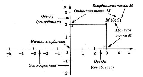 Алгебра координата точки на прямой