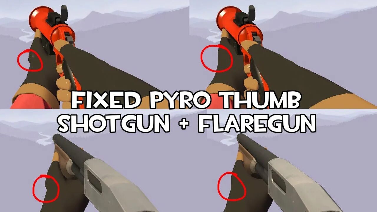 Tf2 animation overhaul. Tf2 flare gun. tf2 heavy shotgun. tf2 pyro flaregun. tf2 animation overhaul pyro.
