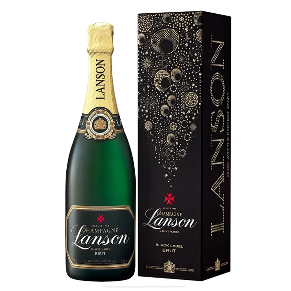 Шампанское лансон 1760. Шампанское lanson black label brut. Lanson le black label brut. Лансон блэк лейбл 0. 75l.