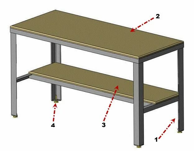 How To Make A Steel Work Bench Welding table, Metal work bench, Workbench plans