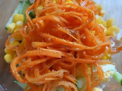 Крабовый с морковкой по корейски