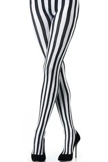 Black striped tights vertical
