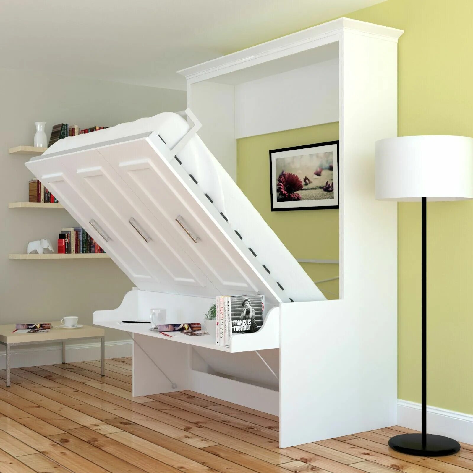 Кровать откидная от стены. Murphy Bed откидная кровать Мерфи. Space solutions откидная кровать. Складная кровать в стену. Складывающаяся кровать к стене.