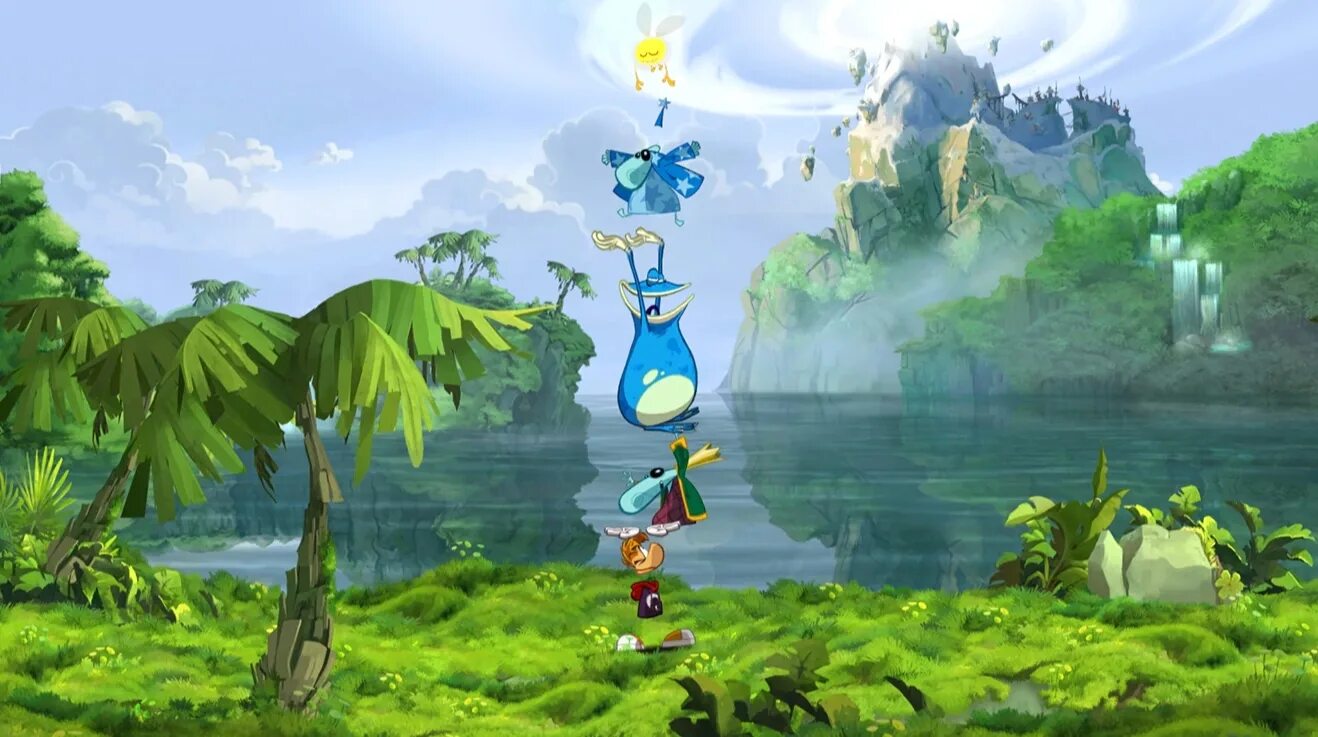Rayman legends. Рейман. Игра на пк рейман. Rayman дерево. Игра на пк рейман.