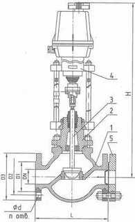 Клапан запорно регулирующий 80
