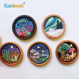 Sanbest Suzhou Embroidery Kits DIY 3D Needlework Practice Cross Stitch Material 